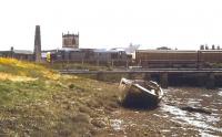 37262 <I>'Dounreay'</I> hauling VGAs at Workington in July 1997.<br><br>[Ian Dinmore /07/1997]