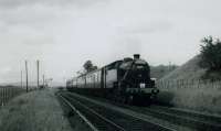 RCTS/SLS RAIL TOUR OF SCOTLAND 20th June 1962<br><br>
42277 approaching Cronberry Junction. Wagons on Gaswater branch can be seen in the distance.<br><br>[Jim Currie (Courtesy Stephenson Locomotive Society) 20/06/1962]