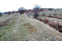 View looking east at Cronberry Junction. To the left is the mainline to Auchinleck and to the right the Ayr and Cumnock line. [See image 39529]<br><br>[Ewan Crawford 20/02/2005]