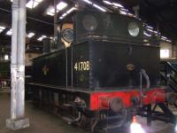 41708 inside the roundhouse at Barrow Hill in July 2012.<br><br>[Colin Alexander 01/07/2012]