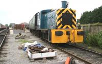 Class 03 0-6-0 DM no 03144 (originally D2144) in the yard at Leeming on the Wensleydale Railway in July 2012.<br><br>[John Furnevel 09/07/2012]