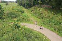 Bikers roar south at Kings Gate on 25 July, near what is thought to have been one of the possible sites of the Edinburgh & Dalkeith Railway's Sheriffhall station (or 'stopping place') - closed circa 1847-1849. [The original Waverley alignment was off to the left.]<br><br>[John Furnevel 25/07/2012]