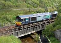 DRS 66430 photographed south of Crawford on 25 July 2012.<br><br>[John Steven 25/07/2012]