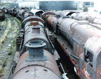 A boiler-top view over Barry scrapyard in July 1980.<br><br>[Colin Alexander /07/1980]