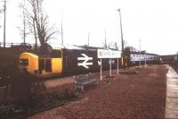 37411 arrives at Rannoch station on a damp January day in 1989 hauling a train for Fort William.<br><br>[Ian Dinmore /01/1989]