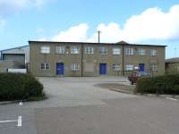 The railway goods offices at Fraserburgh, built in 1953, still survive in 2012 and are now under the ownership of the local authority social work department. My father rented the office at the bottom left for his business around 1963 and I spent a lot of time there with him as a schoolboy, which sort of explains my interest in railways!<br><br>[John Williamson 12/08/2012]