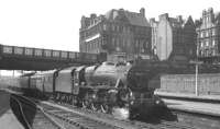 A Summer Saturday in July 1965 sees Black 5 no 44669 running into Carlisle with the 1.26pm Glasgow Central - Morecambe Promenade, which has travelled via Kilmarnock and Dumfries. <br><br>[K A Gray 17/07/1965]