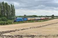 LNER 4464 <I>Bittern</I> approaching Challow on 13 August 2012 with the <I>'Cathedrals Express'</I> bound for Bristol.<br><br>[Peter Todd 13/08/2012]