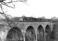 Northbound parcels train on Carronbridge viaduct in October 1970.<br>
<br><br>[John Furnevel 26/10/1970]