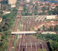 Aerial view of Yoker depot. The view looks east.<br><br>[Ewan Crawford //]