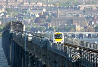 Tay Bridge crossing - May 2005. View north from Wormit.<br><br>[John Furnevel 16/05/2005]