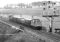 6905 approaching Carstairs from the south with a PW train in July 1971.<br><br>[John Furnevel 08/07/1971]