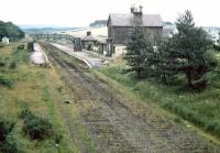 Looking east over Castle Douglas in February 1970. The station had closed to passengers in June 1965.<br><br>[John Furnevel 07/02/1970]