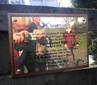 In a ceremony at Plockton station a plaque was unveiled by Highlands MSP Jean Urquhart to mark the station being 'adopted' by a committee of pupils from Plockton High School. - see news item.<br><br>[John Yellowlees 26/04/2013]