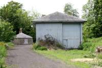 Looking west towards Edrom station from the old goods yard in June 2005.<br><br>[John Furnevel 20/06/2005]