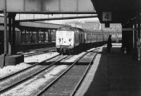 A pair of class 50s hauling train 1M20 the up <I>'Royal Scot'</I> taking the middle road through Lancaster station on 10 September 1971.<br><br>[John Furnevel 10/09/1971]