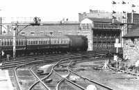 A down WCML express passing through Lancaster in September 1971.<br><br>[John Furnevel 10/09/1971]