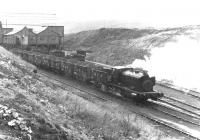 Scene at Pennyvenie Colliery on the Waterside complex in March 1972. View from from the west of Pennyvenie Nos 2, 3 and 7, No 7 still being active.<br><br>[John Furnevel 04/03/1972]