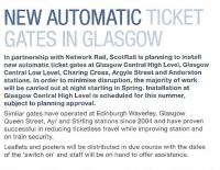 FSR Insight March 2011. New ticket gates.<br><br>[First ScotRail /03/2011]