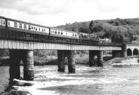 Glasgow - Aberdeen train crossing the Tay at Perth behind D361 in 1970.<br><br>[John Furnevel 25/05/1970]