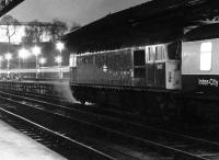 An evening Edinburgh - Glasgow push-pull service awaits its departure time at Waverley in October 1972 with 5411 leading.<br><br>[John Furnevel 10/10/1972]