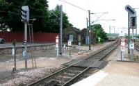 Old bay platform at south end of Berwick station - July 2005.<br><br>[John Furnevel 05/07/2005]