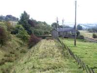 Beware of the Bull. Tarset station, September 2003, looking south towards Hexham.<br><br>[John Furnevel 12/09/2003]