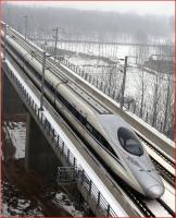 A high-speed train during its trial trip from Zhengzhou, capital of central China's Henan Province to Beijing, on December 14 2012. [Photo courtesy CR]  <br><br>[See above 14/12/2012]