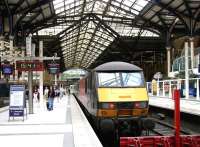 A recent arrival from Norwich stands at Liverpool Street in September 2006<br><br>[John Furnevel 19/09/2006]