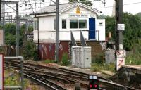 The busy signal box at Camden Road Junction in July 2005.<br><br>[John Furnevel 21/07/2005]