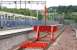 The bay platform recently completed and soon to be brought into use at Anniesland to handle trains arriving from Queen Street High Level via the new link from Maryhill Park Junction. The link is isolated from the main through route on the left where a Milngavie - Lanark train has recently arrived.<br><br>[John Furnevel 10/07/2005]