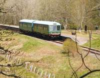 A lone walker appears to be having second thoughts after disembarking from a Keith bound DMU at Drummuir on a Sunday afternoon in May 2012. (He was in fact watching the antics of a Great Spotted Woodpecker in a nearby tree). <br><br>[John Furnevel 20/05/2012]