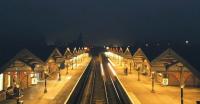 View over March station on a December evening in 1995.<br><br>[Ian Dinmore /12/1995]