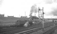 A Black 5 on manoeuvres at Carstairs in the summer of 1965 pauses alongside no 2 box.<br><br>[K A Gray //]