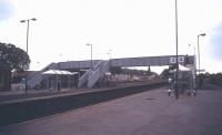 Platform scene at Barnetby in 1995 prior to replacement of the footbridge with a ramped version. <br><br>[Ian Dinmore //1995]