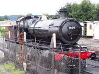 GWR Collett 2-8-0 No 3850 at Bishops Lydeard on 2 September 2012.<br><br>[Colin Alexander 02/09/2012]