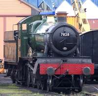 7828 <I>Odney Manor</I> photographed at Minehead on the WSR in September 2012. For the BR version more than 50 years earlier [see image 34705].<br><br>[Colin Alexander 02/09/2012]