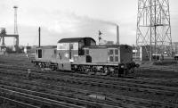 A weekday afternoon spent on the ECML at Portobello East Junction in 1970 was almost guaranteed to produce a good crop of Claytons - here No. D8565 runs light engine along the up slow line, no doubt heading for Millerhill. The chimney of Portobello power station is smoking away lustily in the background. <br><br>[Bill Jamieson 25/02/1970]