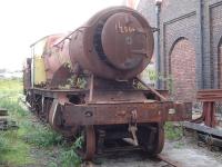 A rather sorry looking heavily stripped and rusted Churchward 2-8-0 no 2861 stands in a siding running along the east side of the former 88C Barry Shed in September 2012. The locomotive had been withdrawn from Severn Tunnel Junction by BR almost 50 years earlier. The loco was subsequently moved to Llangollen and the boiler and cylinders removed for use on other rebuild and new build projects. The frames were then cut and disposed of, in mid 2014, as it was deemed it would be too expensive to ever restore the loco to running order again.   <br><br>[David Pesterfield 11/09/2012]