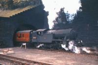 St Margarets V3 no 67617 banks the empty coaching stock for the 'Heart of Midlothian' into Calton Tunnel on Saturday 26th June 1962. <br><br>[Frank Spaven Collection (Courtesy David Spaven) 26/06/1962]