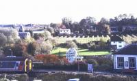 Looking over the station at East Farleigh, Kent, in August 1994. Note the hop fields in the background.<br><br>[Ian Dinmore /08/1994]