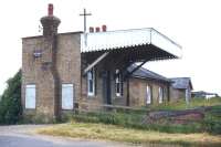 The old station at Stretham on the Ely - St Ives line, seen here in 1976. The station closed to passengers in 1931 although the line itself remained open between Sutton and Ely for sugar beet and vegetable traffic until 1964. [With thanks to all those who responded to this query] <br><br>[Ian Dinmore //1976]