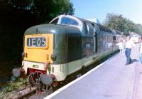 Deltic D9019 <I>Royal Highland Fusilier</I> at Bury Bolton Street in 1997.<br><br>[Colin Alexander //1997]