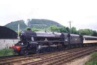 Black 5 no 44871 leaving Fort William with <I>'The Jacobite'</I> in the summer of 1991 on its way to Mallaig.<br><br>[Ian Dinmore /07/1991]