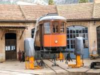 Scene at the Soller tram depot in Majorca, October 2012.<br><br>[Peter Todd 19/10/2012]