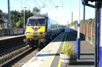 A familiar face on the 13.30 Edinburgh Waverley - London Kings Cross East Coast service on 8 October 2012, seen here passing through Chathill, Northumberland, at speed.<br><br>[John Furnevel 08/10/2012]