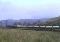 A GBRf class 66 with alumina tanks near Arrochar and Tarbet on 27 October 2012.<br><br>[Malcolm Chattwood 27/10/2012]