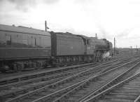 The 1.40pm Stranraer Harbour - Newcastle leaves Carlisle on 25 July 1964 behind A1 Pacific no 60157 <I>Great Eastern</I>. <br><br>[K A Gray 25/07/1964]