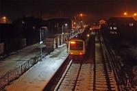 An arctic Christmas Eve at Brandon, Norfolk, in 2009, with the last Norwich-Cambridge service of the day calling before the early shutdown for the holiday. <br><br>[Mark Dufton 24/12/2009]