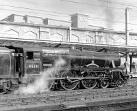 Most of the main line steam workings terminating at Carlisle use one or other side of the island platform, usually No. 3. Platform 4 is far better though, as demonstrated by Black 5 No. 45231, which is beautifully lit by autumn sunshine as it waits to take out the return <i>Fellsman</i> on 23rd September 2009.<br><br>[Bill Jamieson 23/09/2009]